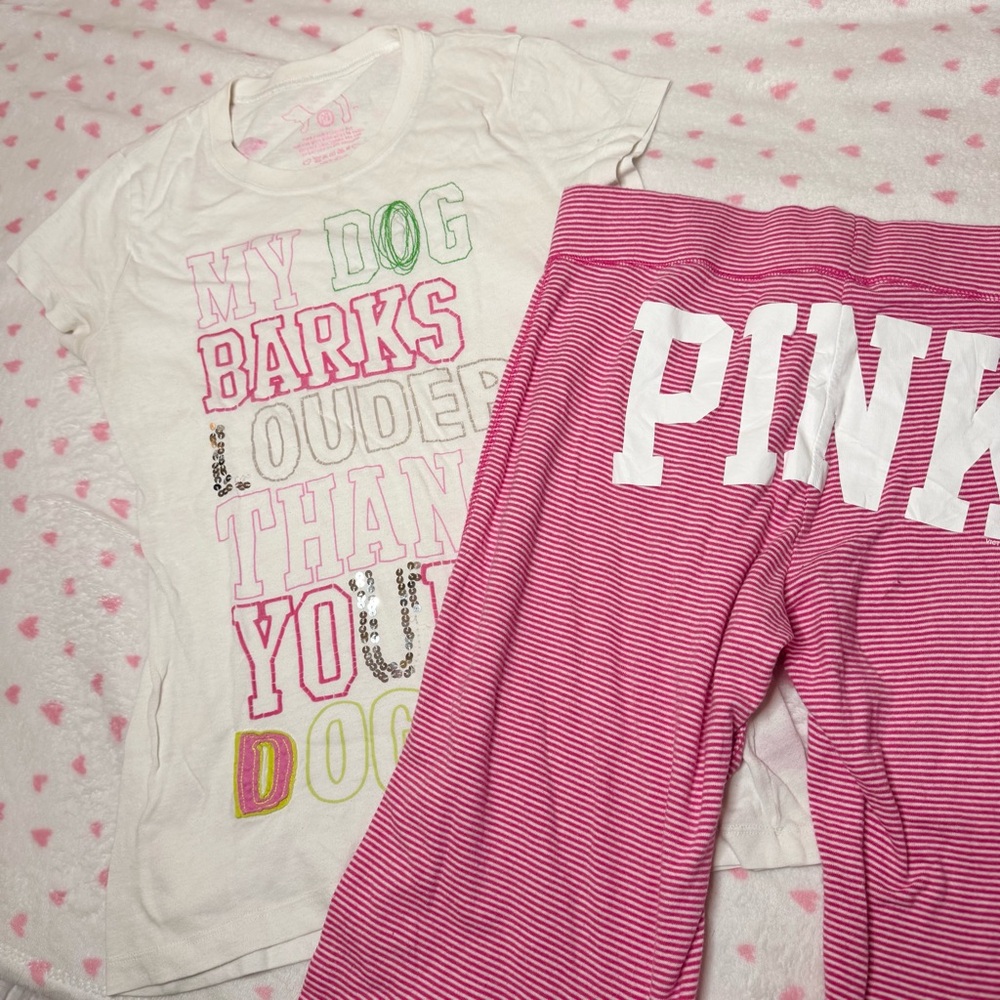 Vintage Victoria’s Secret PINK Pajama Sleep Set
